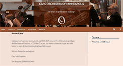 Desktop Screenshot of civicorchestrampls.org