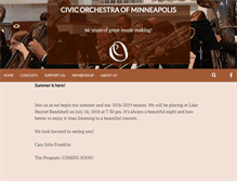 Tablet Screenshot of civicorchestrampls.org